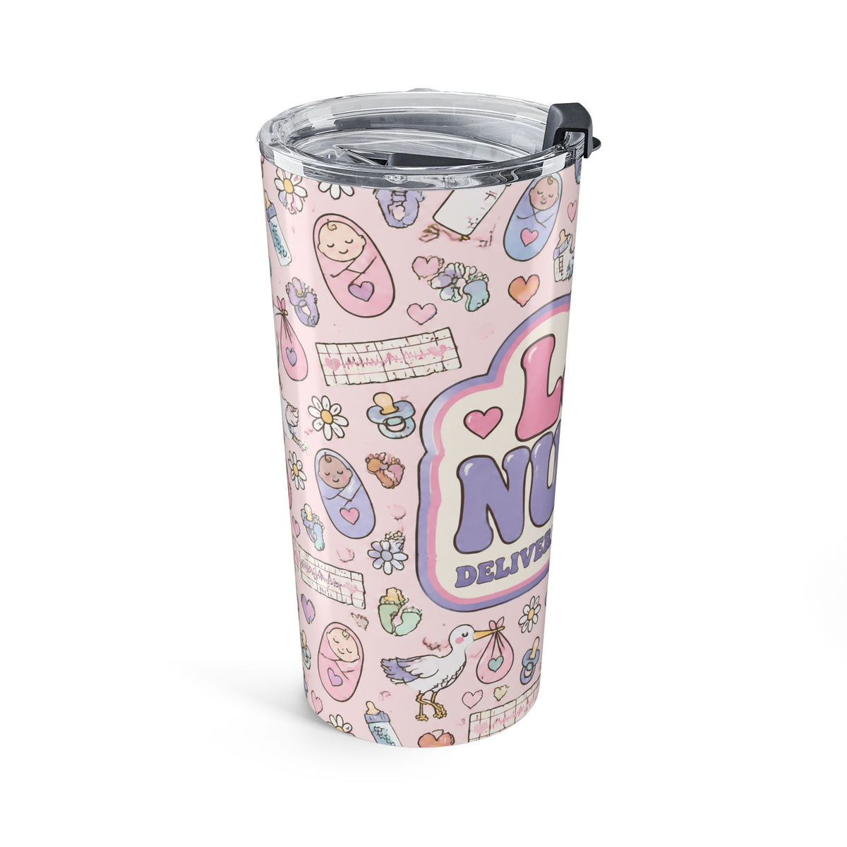 L&D Nurse Delivering Miracles 20oz Skinny Tumbler
