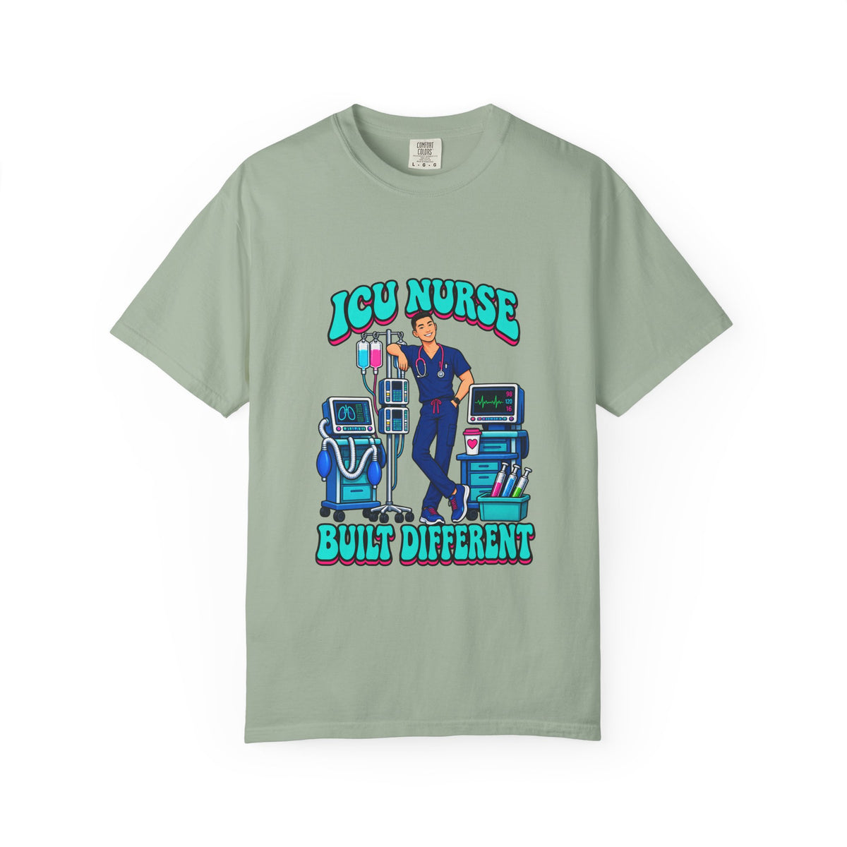 ICU Male Nurse Built Different Tee