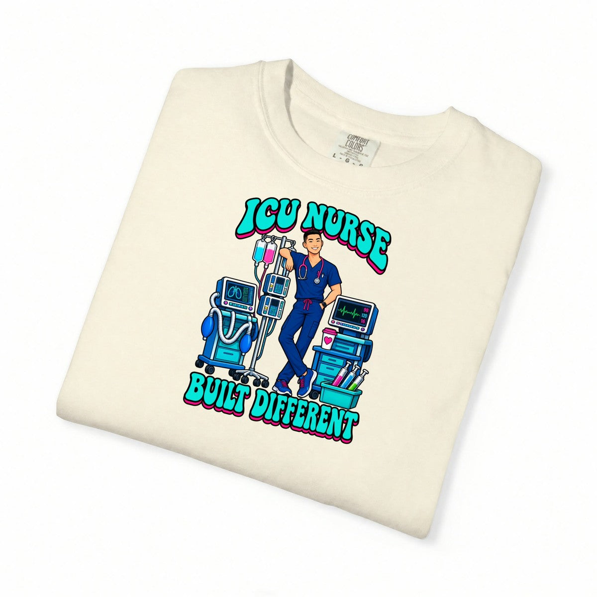 ICU Male Nurse Built Different Tee