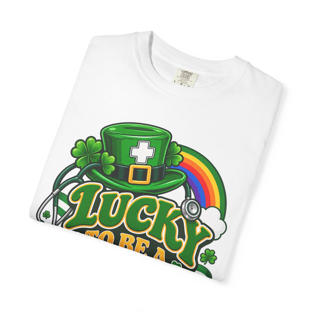 Lucky to Be a Nurse St. Patrick's Day Comfort Colors T-Shirt