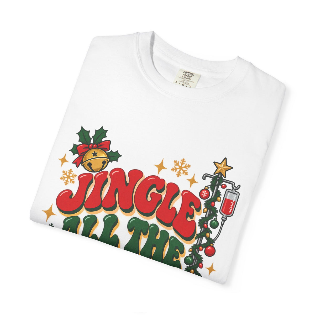 Jingle All the Ward Christmas Nurse Comfort Colors T-Shirt