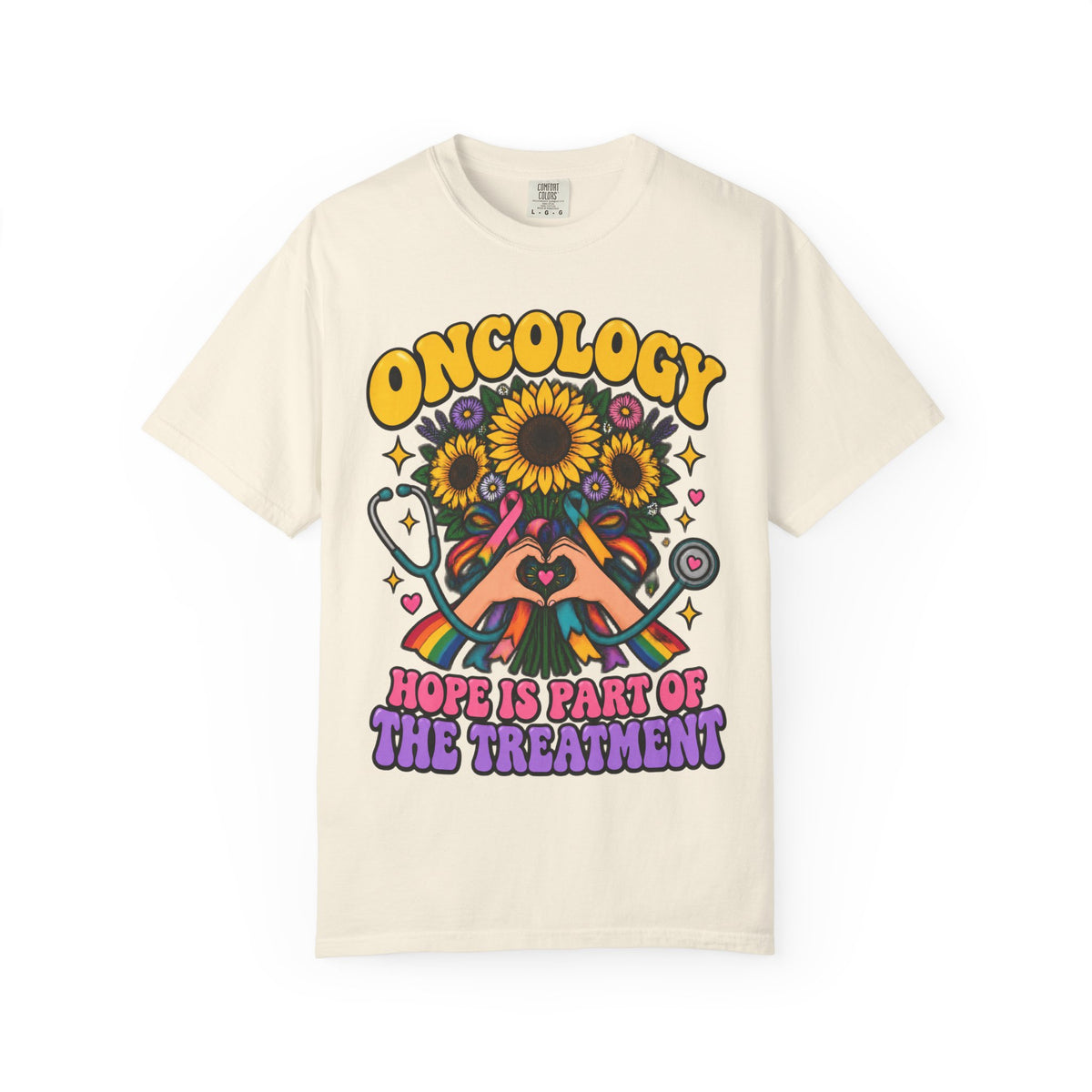Oncology Hope Is Part of the Treatment Sunflower Comfort Colors T-Shirt