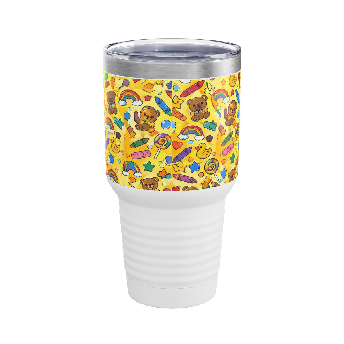 Peds Nurse Tiny Humans Big Hearts Rainbow 30oz Tundra Tumbler