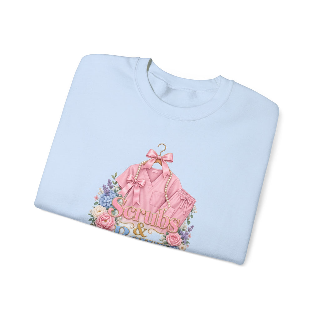 Scrubs and Bows Nurse Crewneck Sweatshirt