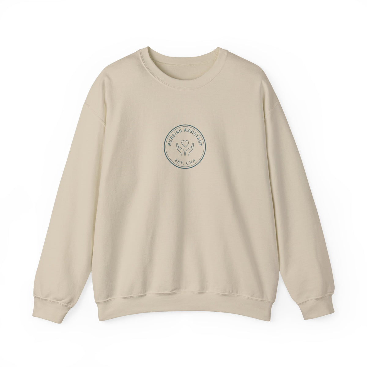 CNA Minimal Vintage Badge Nursing Assistant Crewneck Sweatshirt