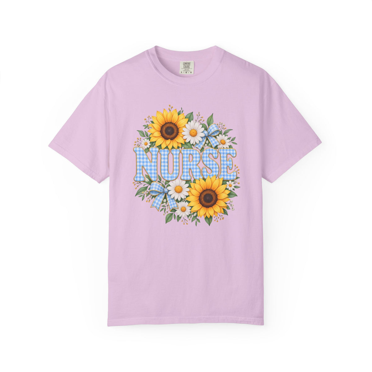 Sunflower Gingham NURSE Tee