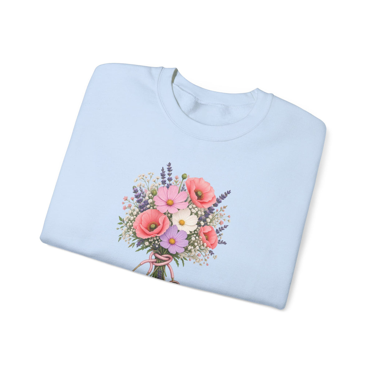 Wildflower Stethoscope RN Crewneck Sweatshirt