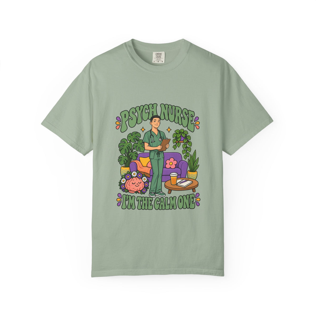 Psych Male Nurse I'm the Calm One Tee