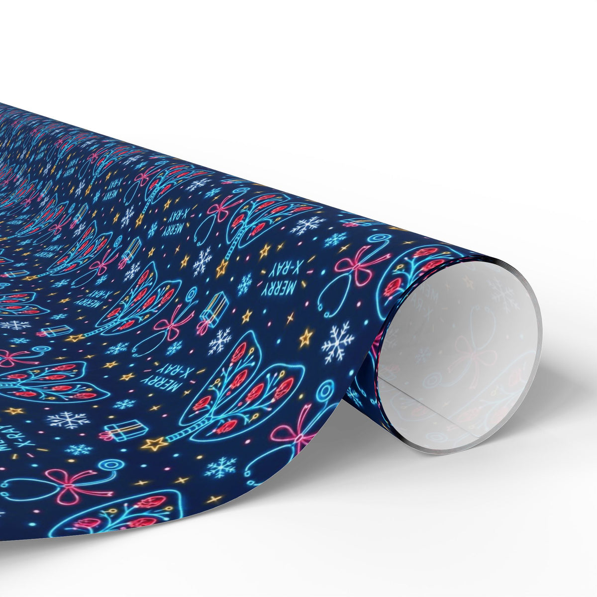 Merry X-Ray Lungs Christmas Tree Nurse Wrapping Paper