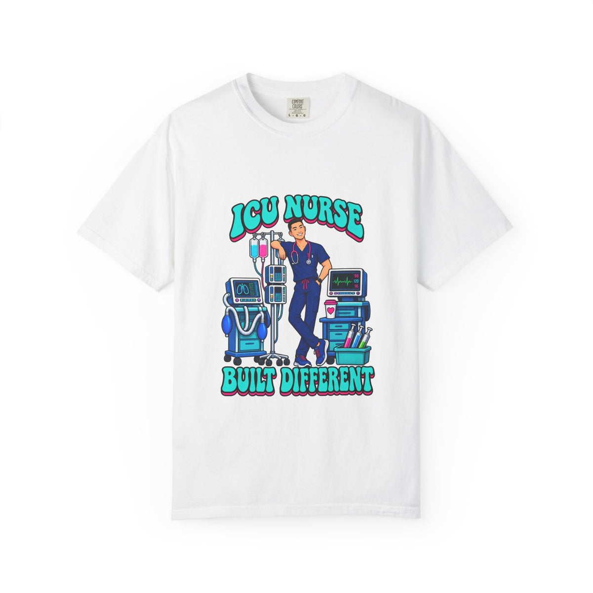 ICU Male Nurse Built Different Tee