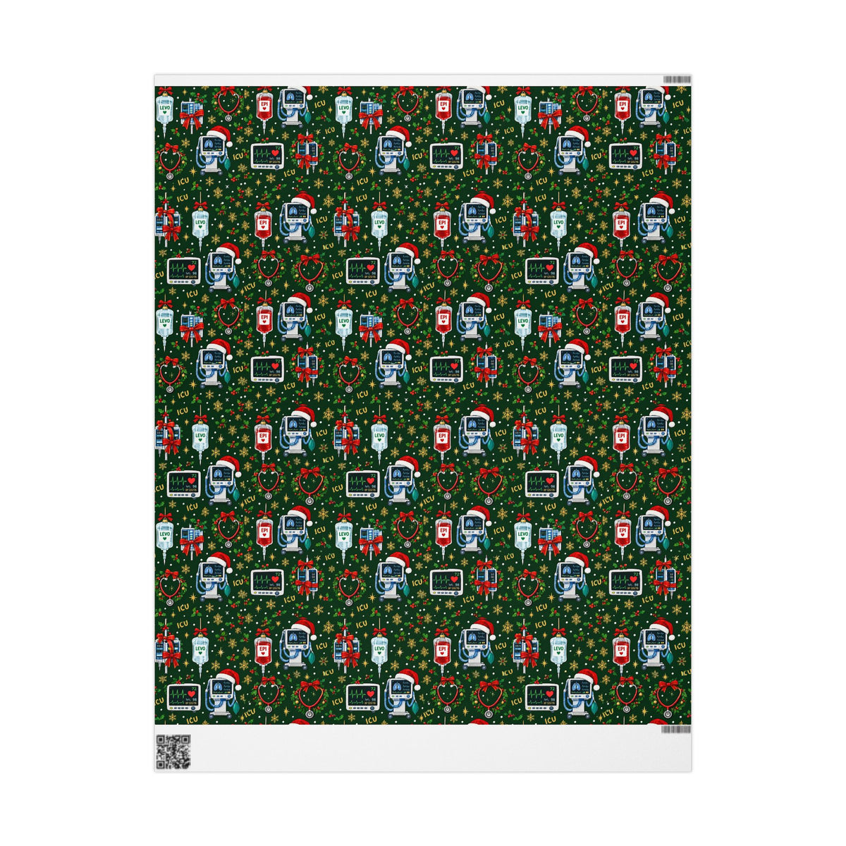 ICU Nurse Christmas Wrapping Paper
