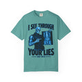 I See Through Your Lies Skeleton Rad Tech Comfort Colors T-Shirt