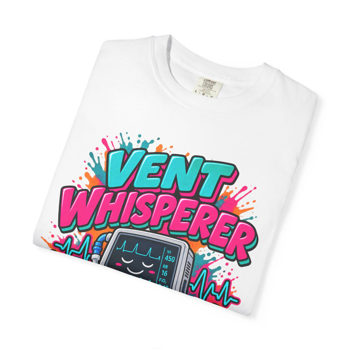 Vent Whisperer Respiratory Therapist Comfort Colors T-Shirt