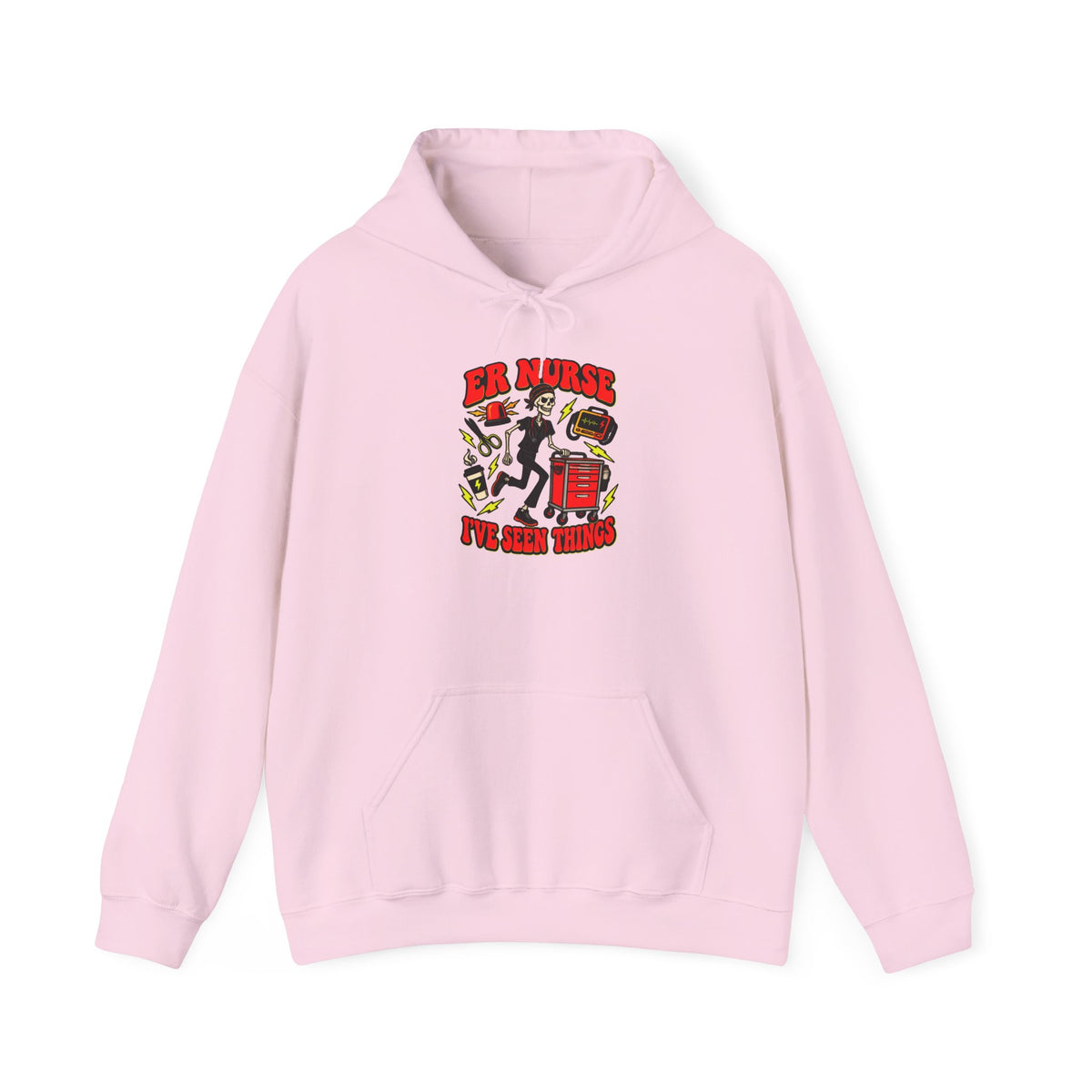 ER Nurse I've Seen Things Skinny Skeleton Hoodie