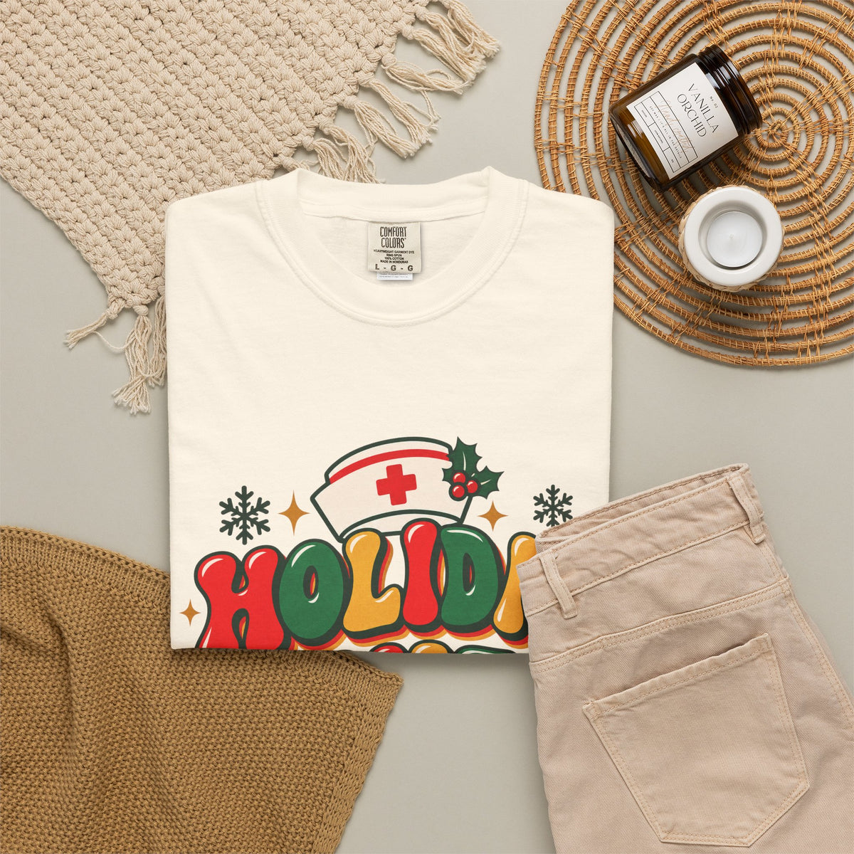Holiday Shift Nursing Through the Holidays Comfort Colors T-Shirt