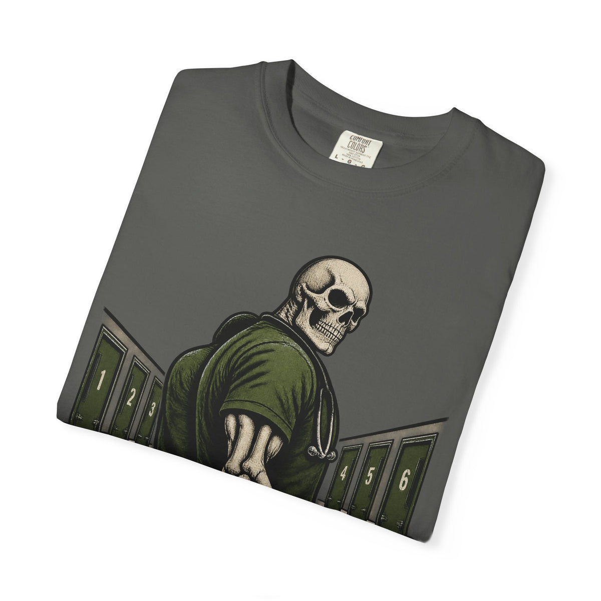 I Got Your Six and Your 6 Patients Skeleton Nurse Comfort Colors T-Shirt