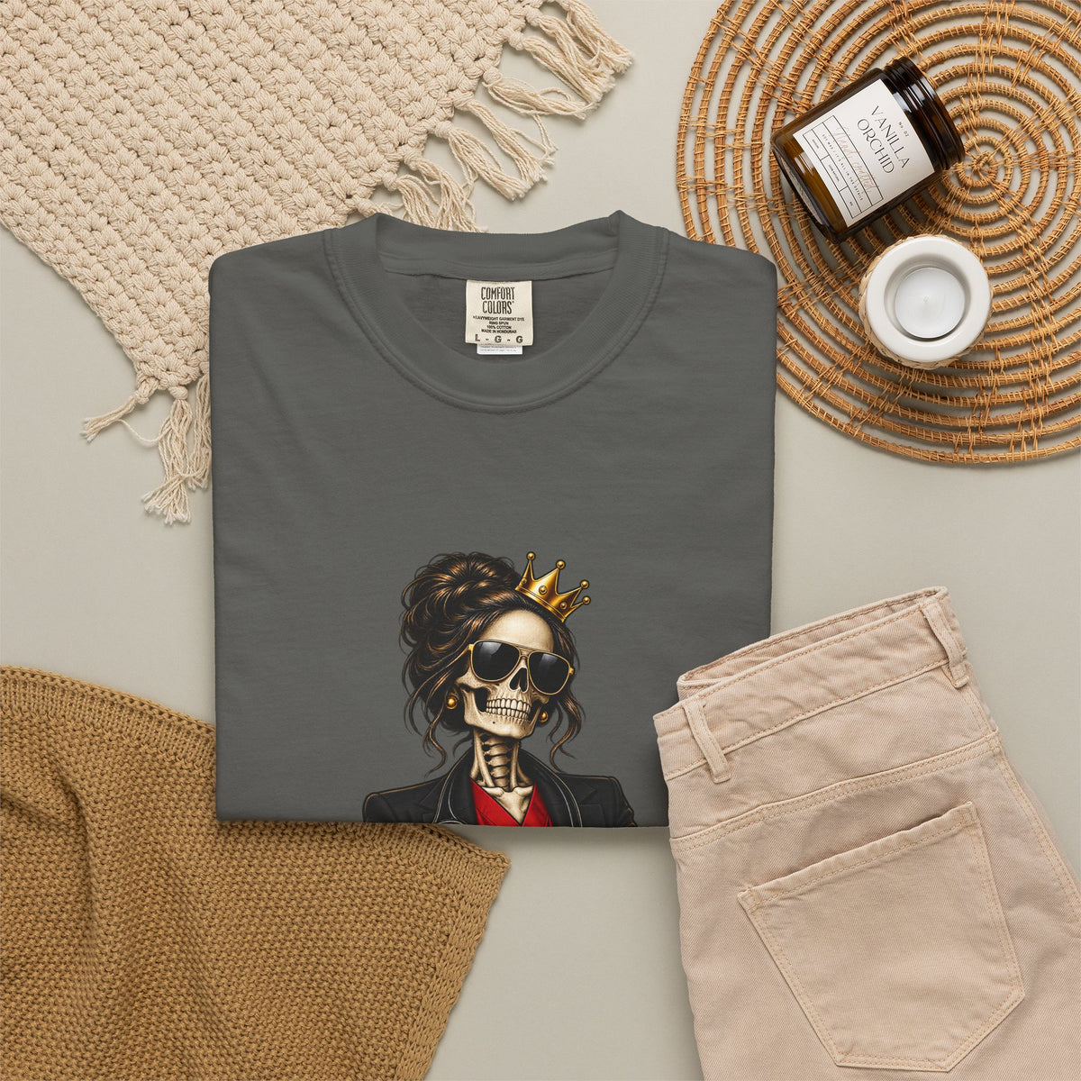 Not Bossy Just the Boss Skeleton Nurse Manager Comfort Colors T-Shirt