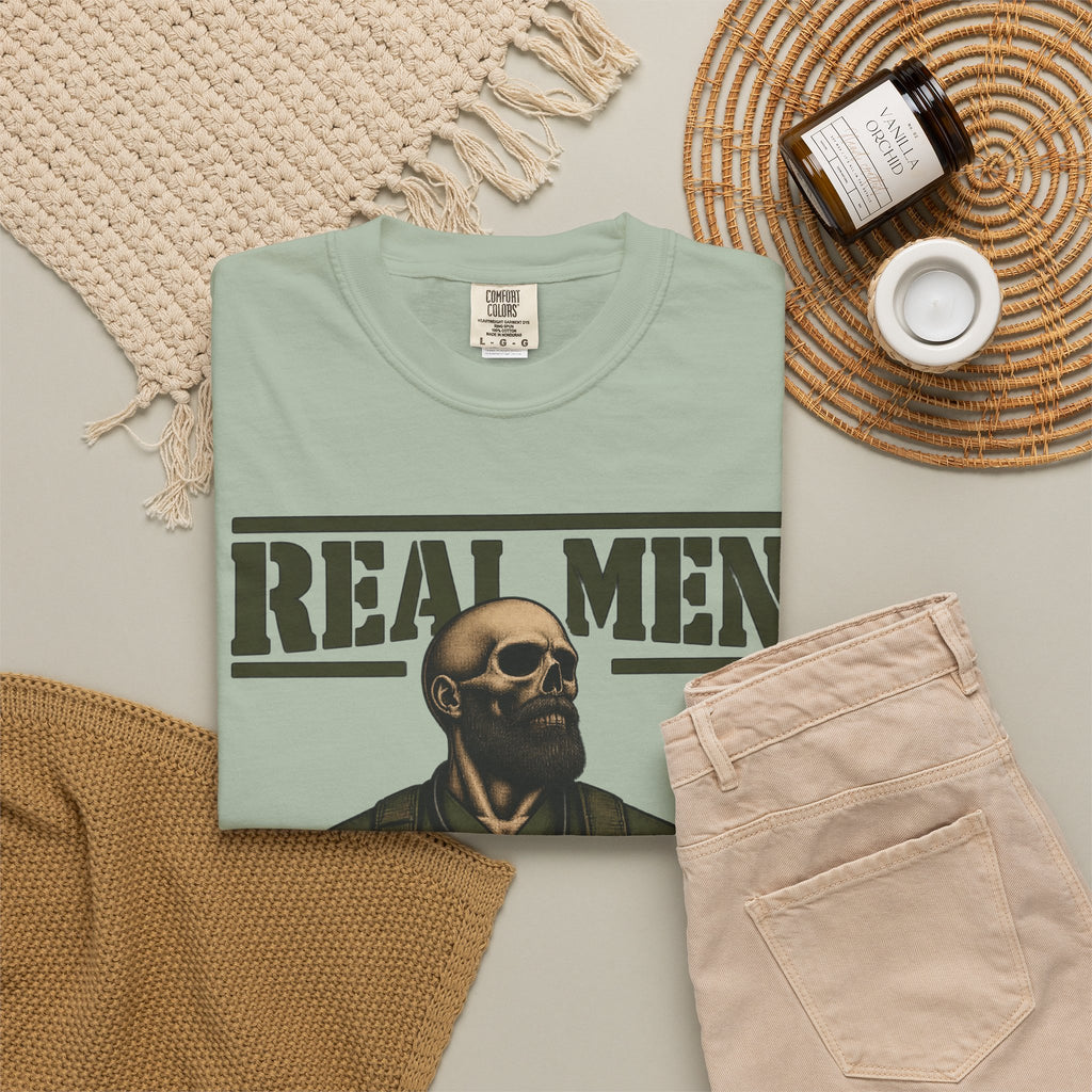 Real Men Wear Scrubs Murse Skeleton Nurse Comfort Colors T-Shirt