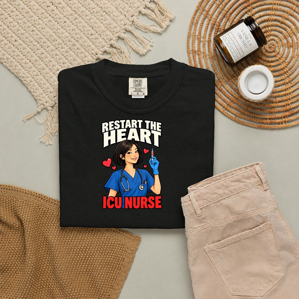Restart the Heart ICU Nurse Tee (Sleek Bob)