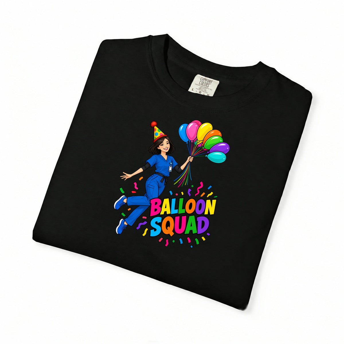 Balloon Squad Cath Lab Cardiac Women's Nurse Comfort Colors T-Shirt