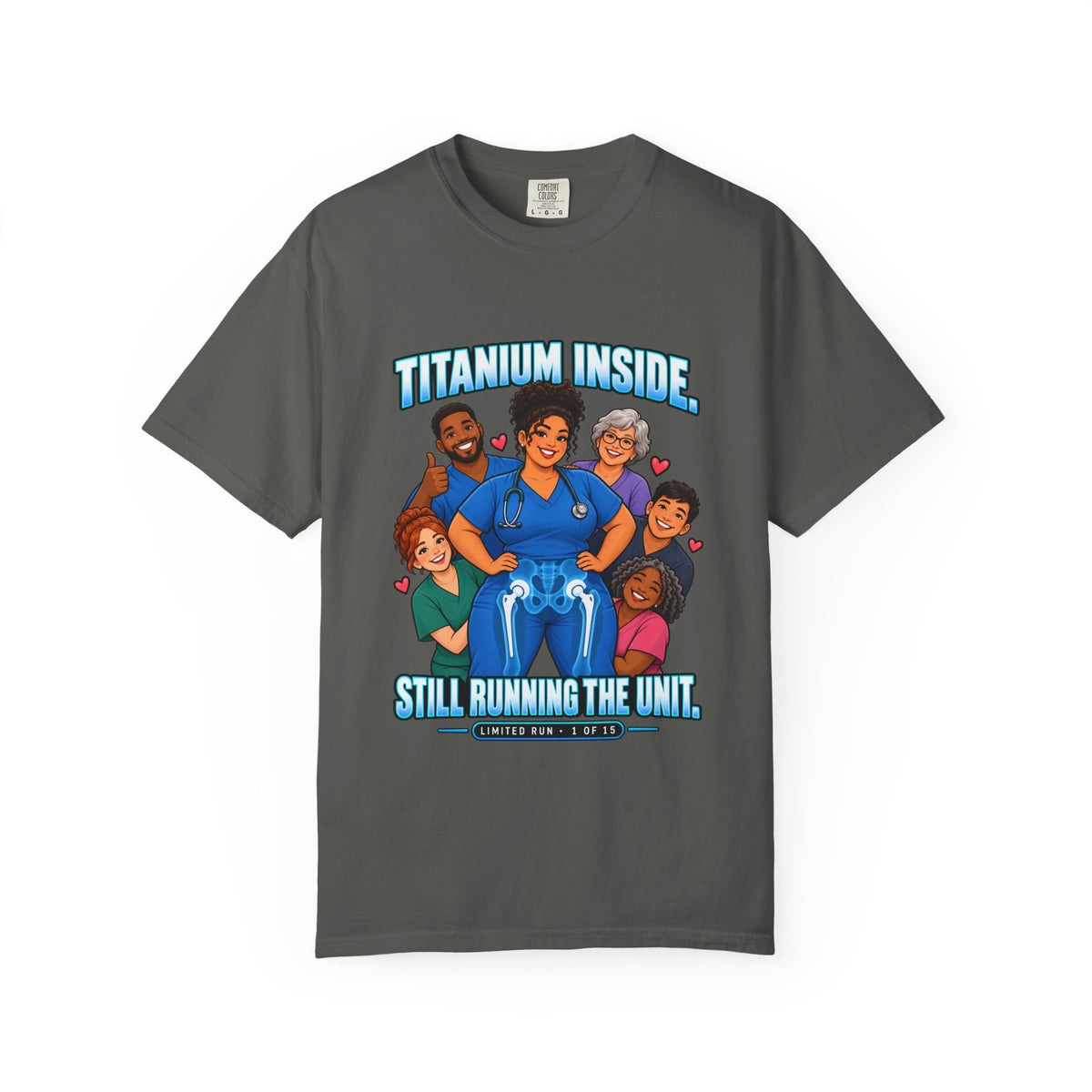 Titanium Inside Still Running the Unit Hip Replacement X-Ray Women's Nurse Limited Edition Tee