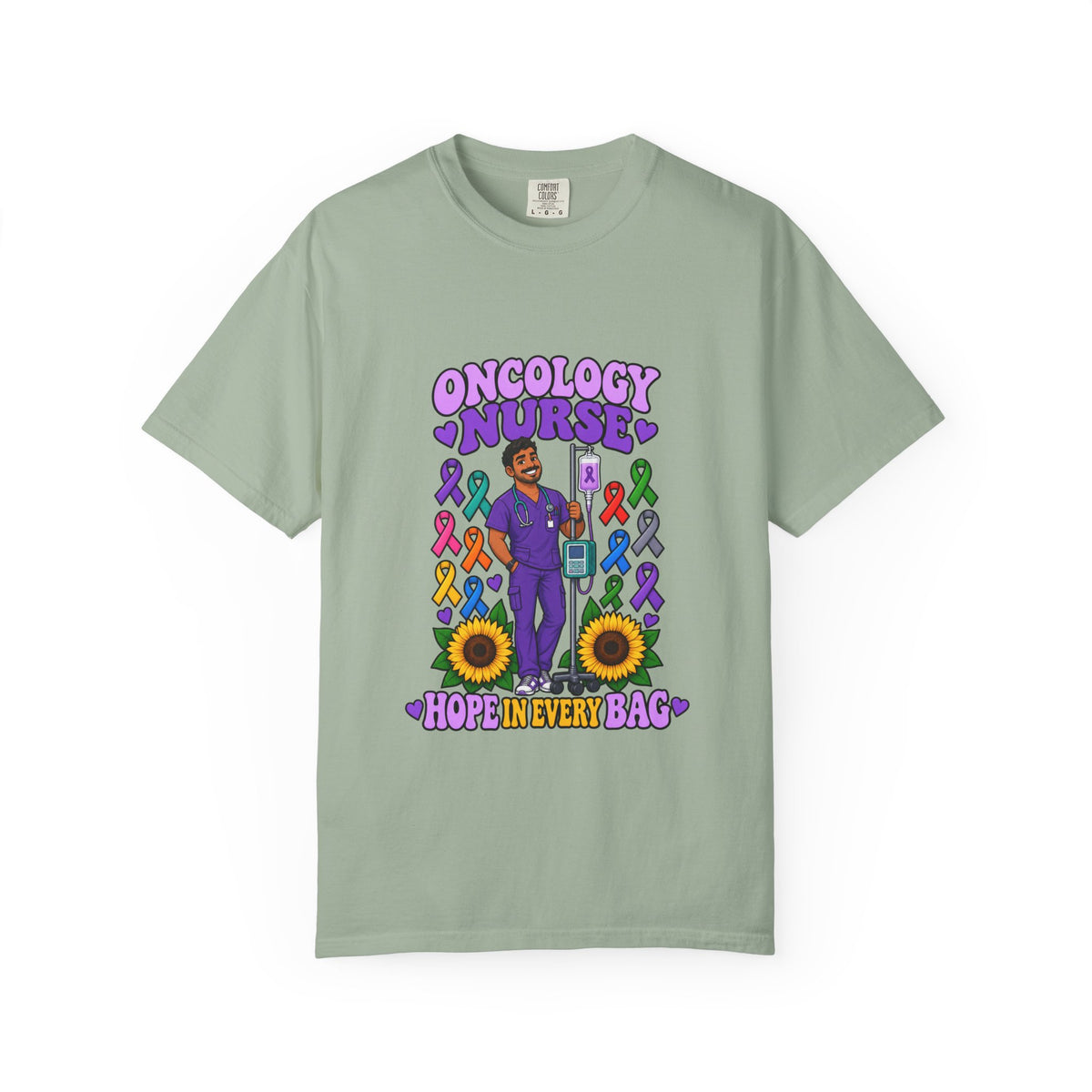 Oncology Male Nurse Hope in Every Bag Tee