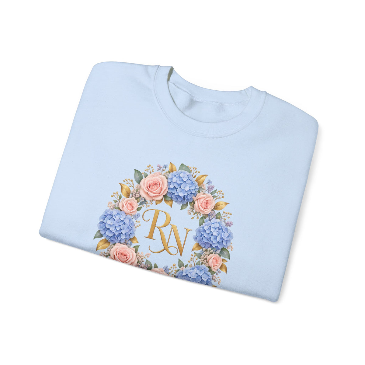 Hydrangea Wreath RN Crewneck Sweatshirt