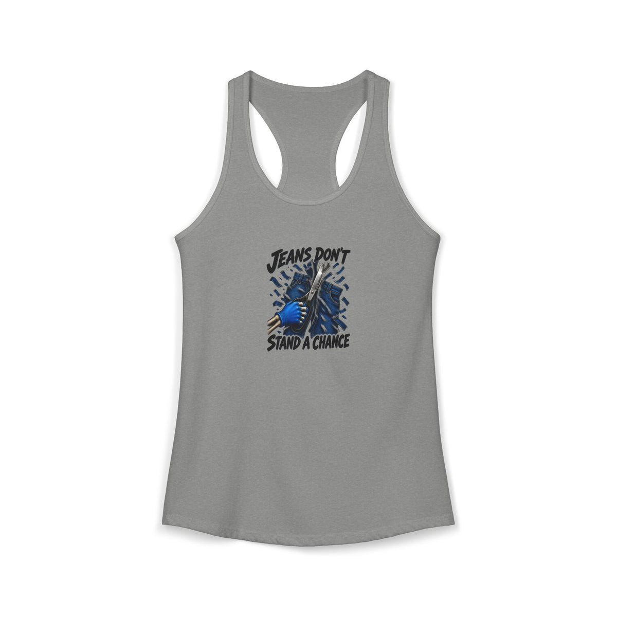 Jeans Don't Stand a Chance Skeleton ER Nurse Women's Racerback Tank Top