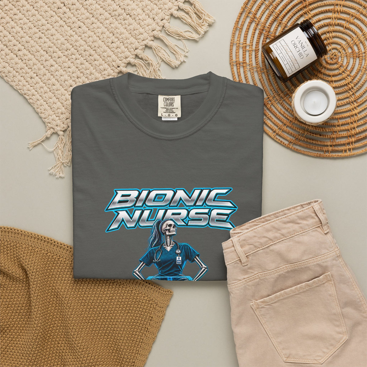 Bionic Nurse Bilateral and Unbothered Hip Replacement Womens Limited Edition Comfort Colors T-Shirt