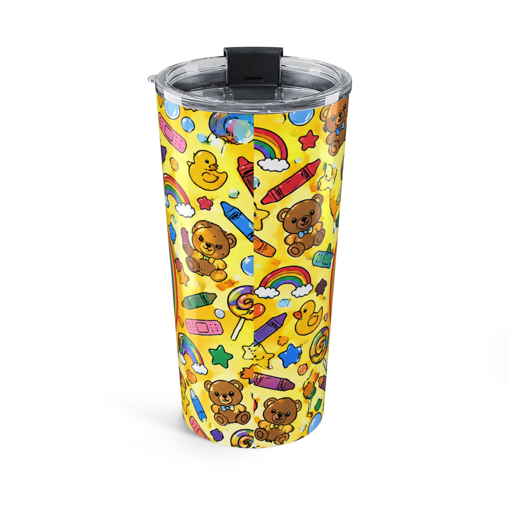 Peds Nurse Tiny Humans Big Hearts Rainbow 20oz Skinny Tumbler
