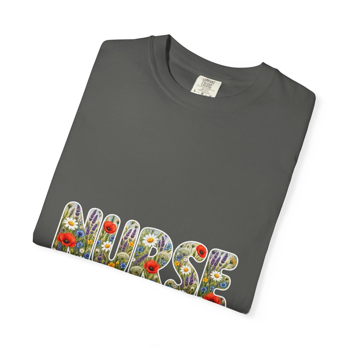 Nurse Boho Wildflower Floral Comfort Colors T-Shirt
