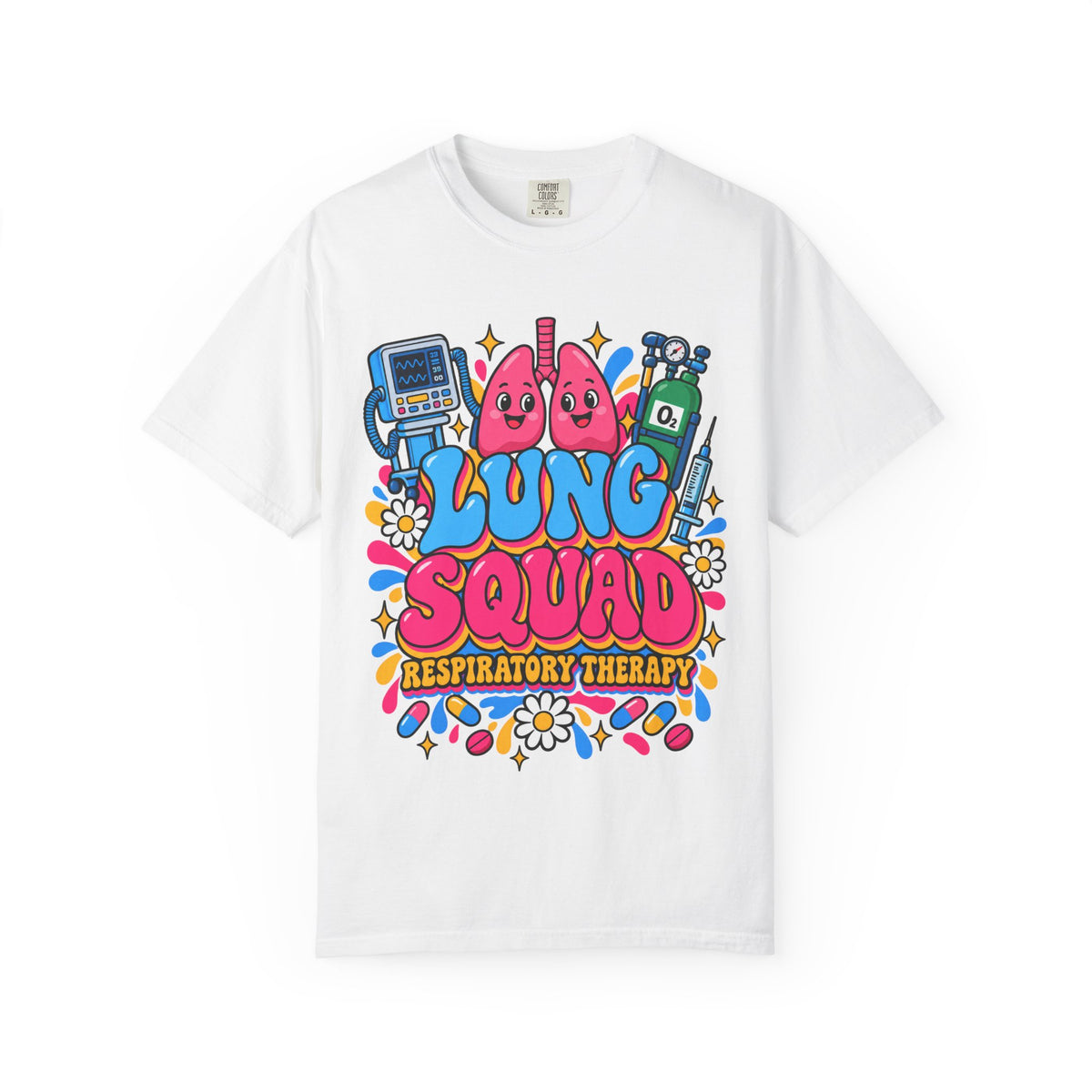 Lung Squad Respiratory Therapy Retro Comfort Colors T-Shirt
