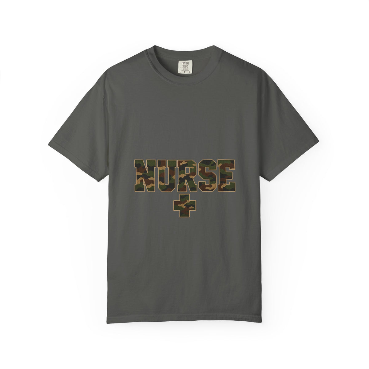 Nurse Woodland Camo Comfort Colors T-Shirt