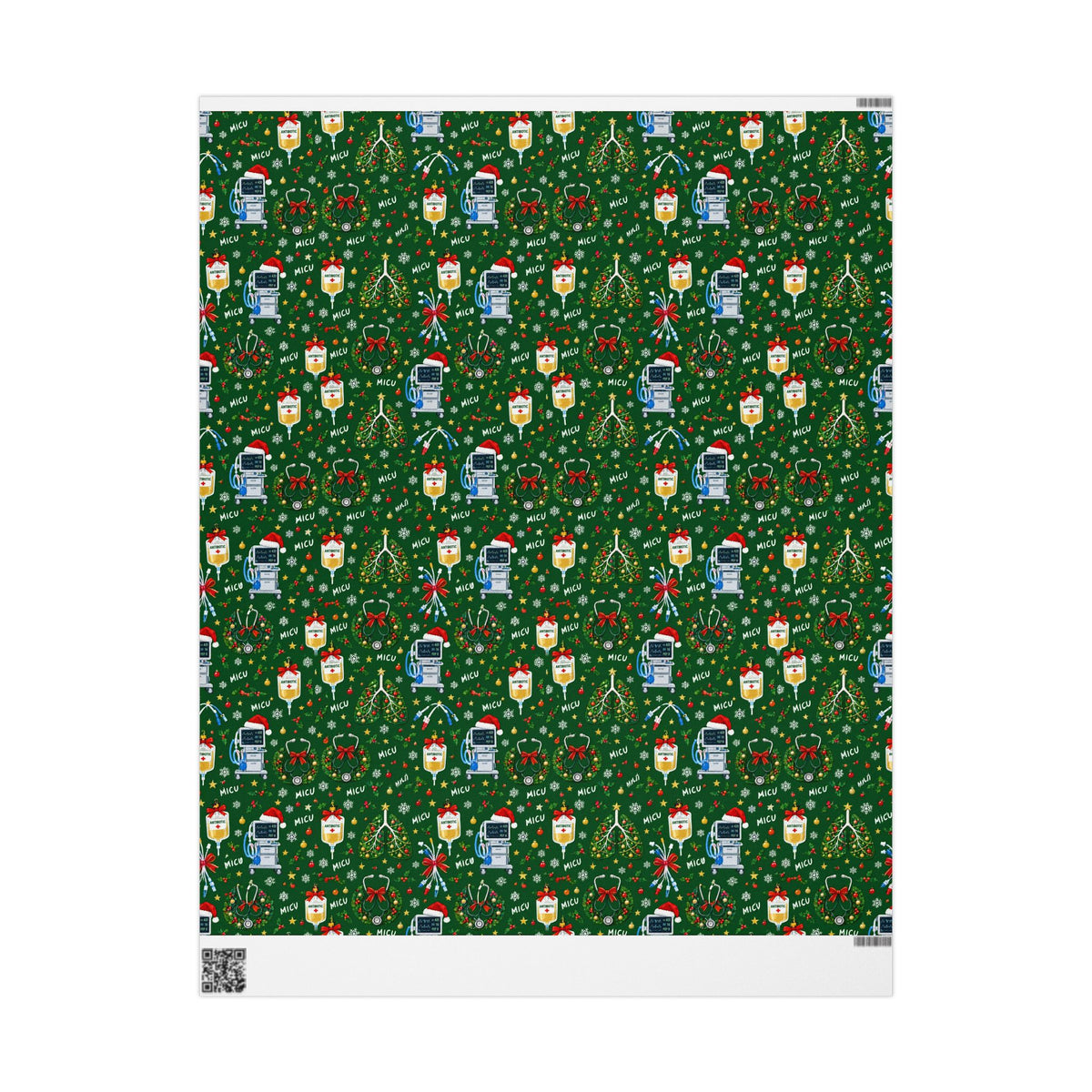 Medical ICU Nurse Christmas Wrapping Paper