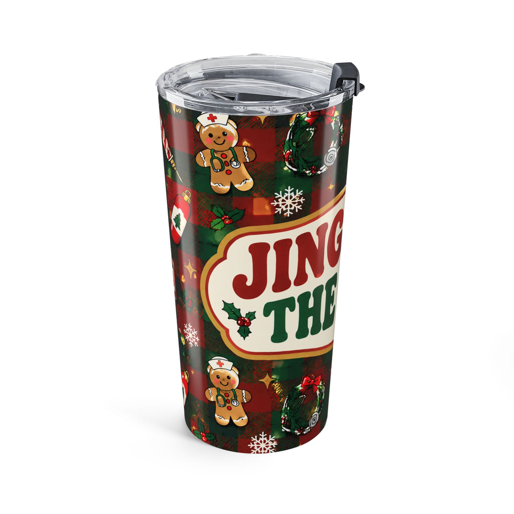Jingle All the Ward Christmas Nurse 20oz Skinny Tumbler