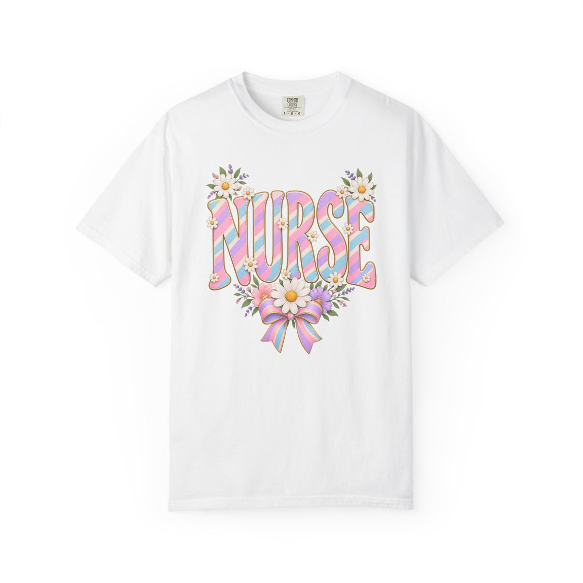 Pastel Stripe NURSE Tee