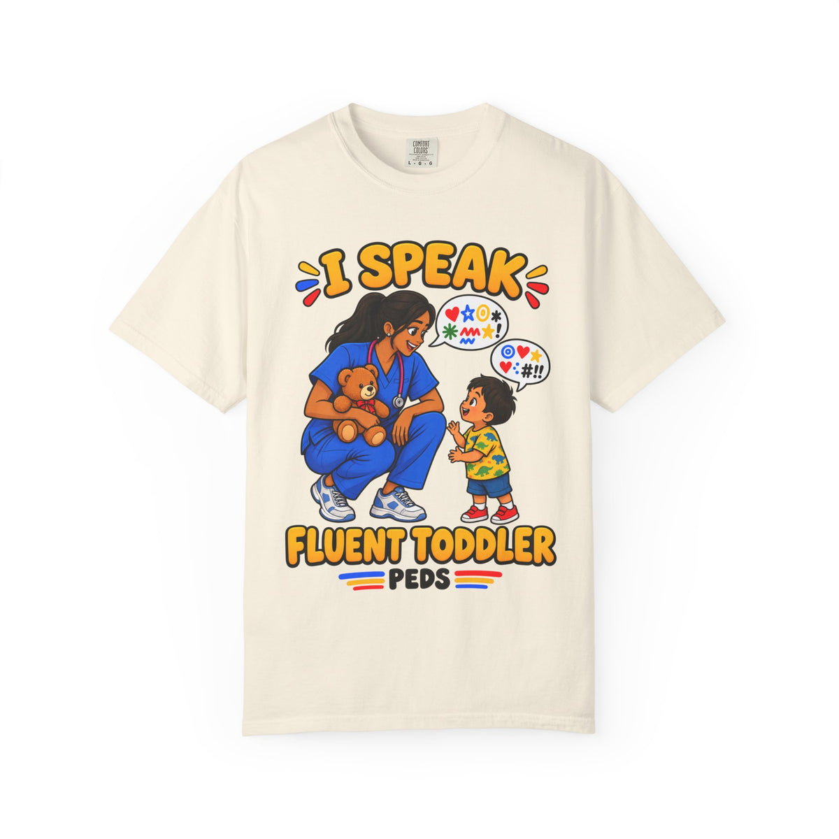 I Speak Fluent Toddler Peds Women's Nurse Tee