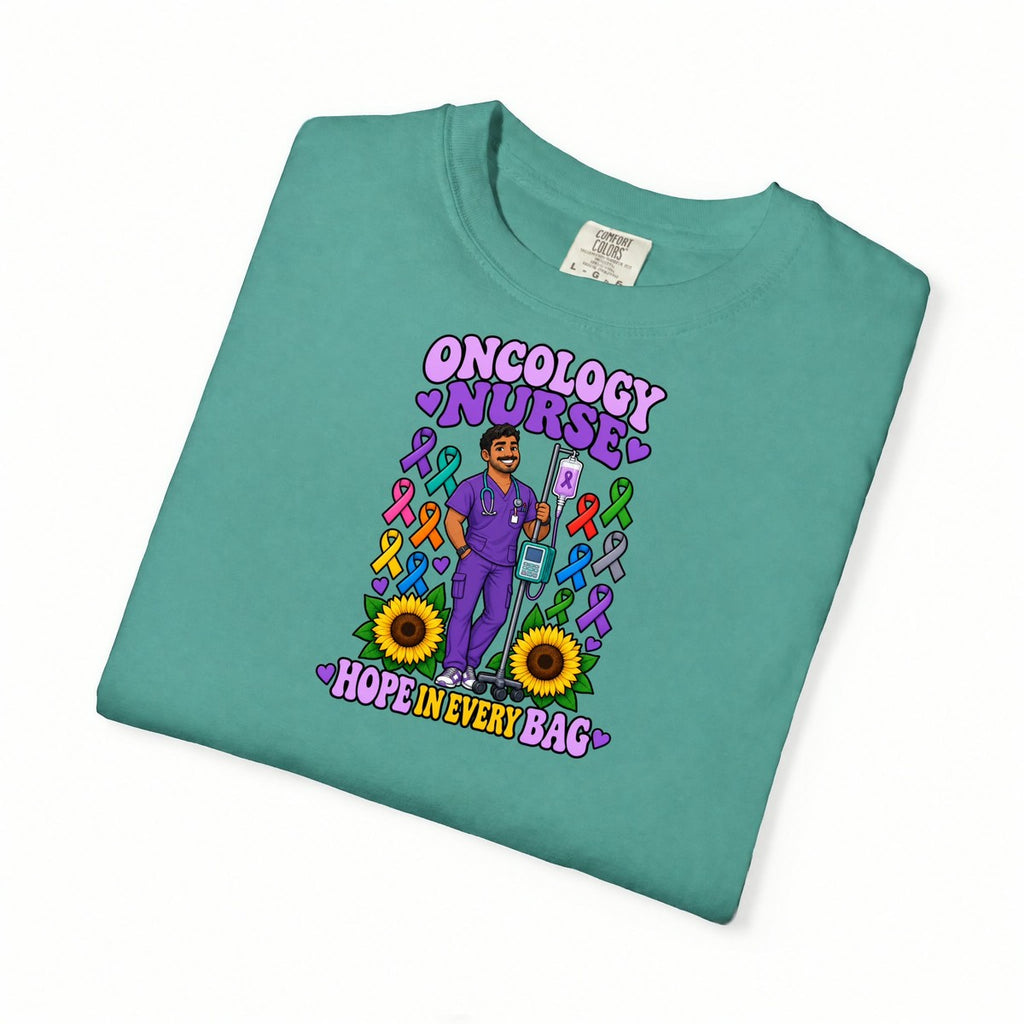 Oncology Male Nurse Hope in Every Bag Tee