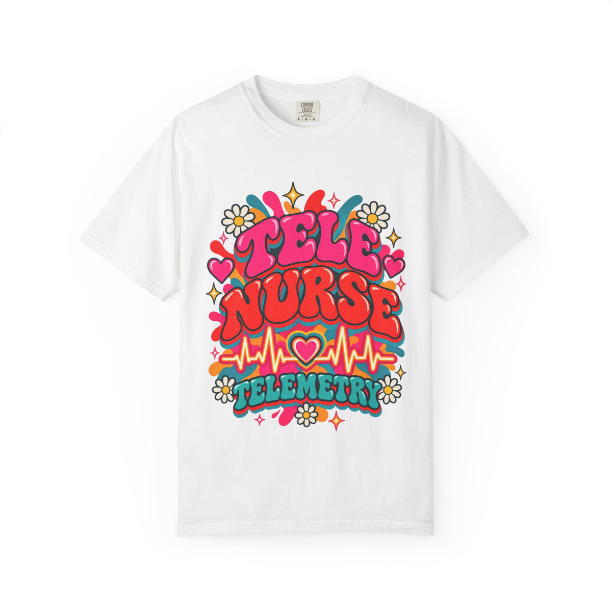 Tele Nurse Telemetry Comfort Colors T-Shirt