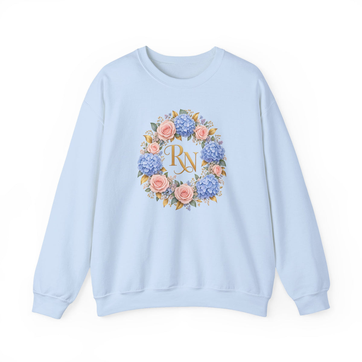 Hydrangea Wreath RN Crewneck Sweatshirt