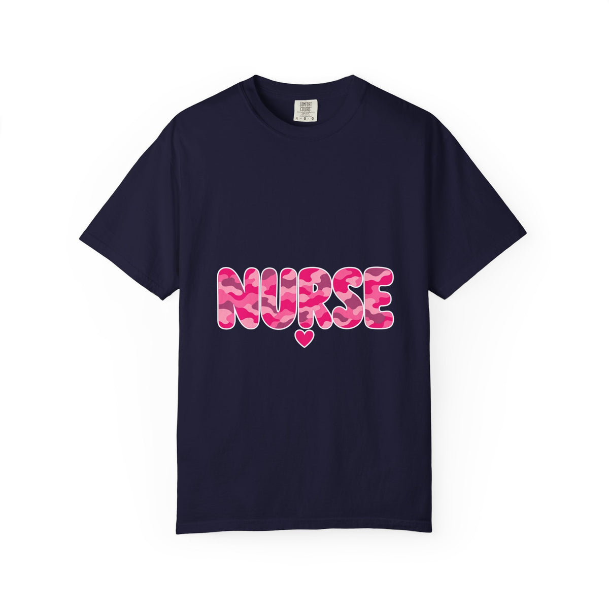 Nurse Pink Camo Comfort Colors T-Shirt