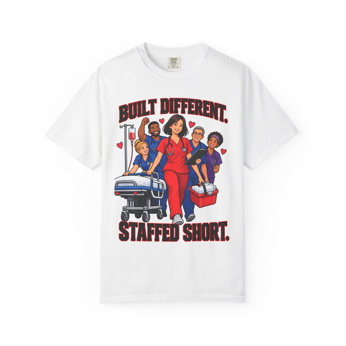 Built Different Staffed Short Women's Nurse Tee