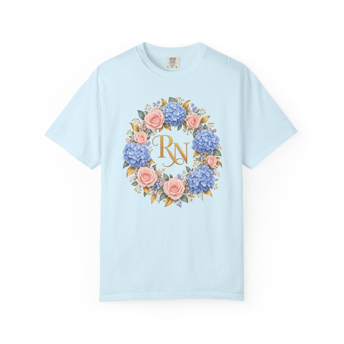 Hydrangea Wreath RN Tee