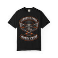 Scrubs and Steel Murse Crew Skeleton Nurse Comfort Colors T-Shirt