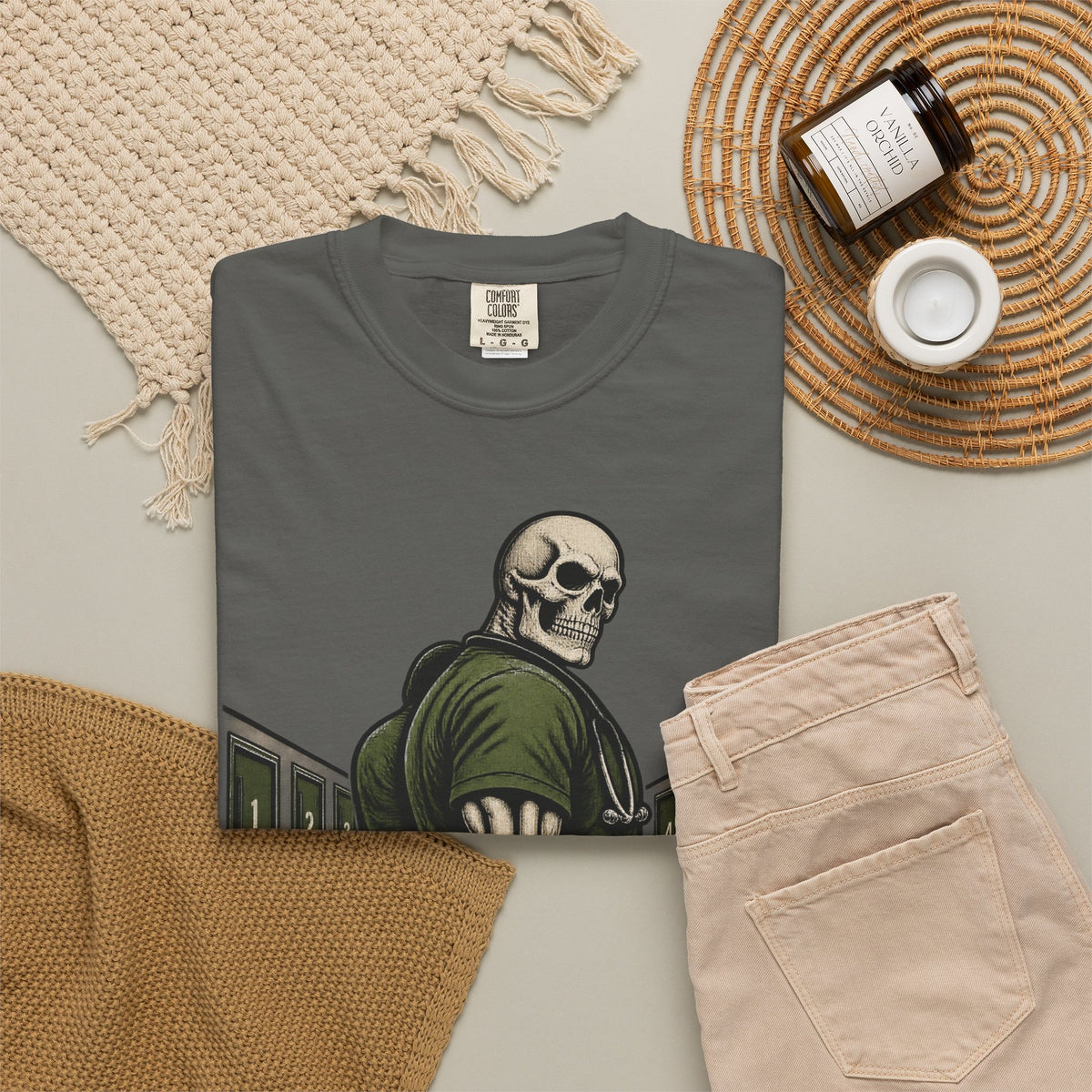 I Got Your Six and Your 6 Patients Skeleton Nurse Comfort Colors T-Shirt