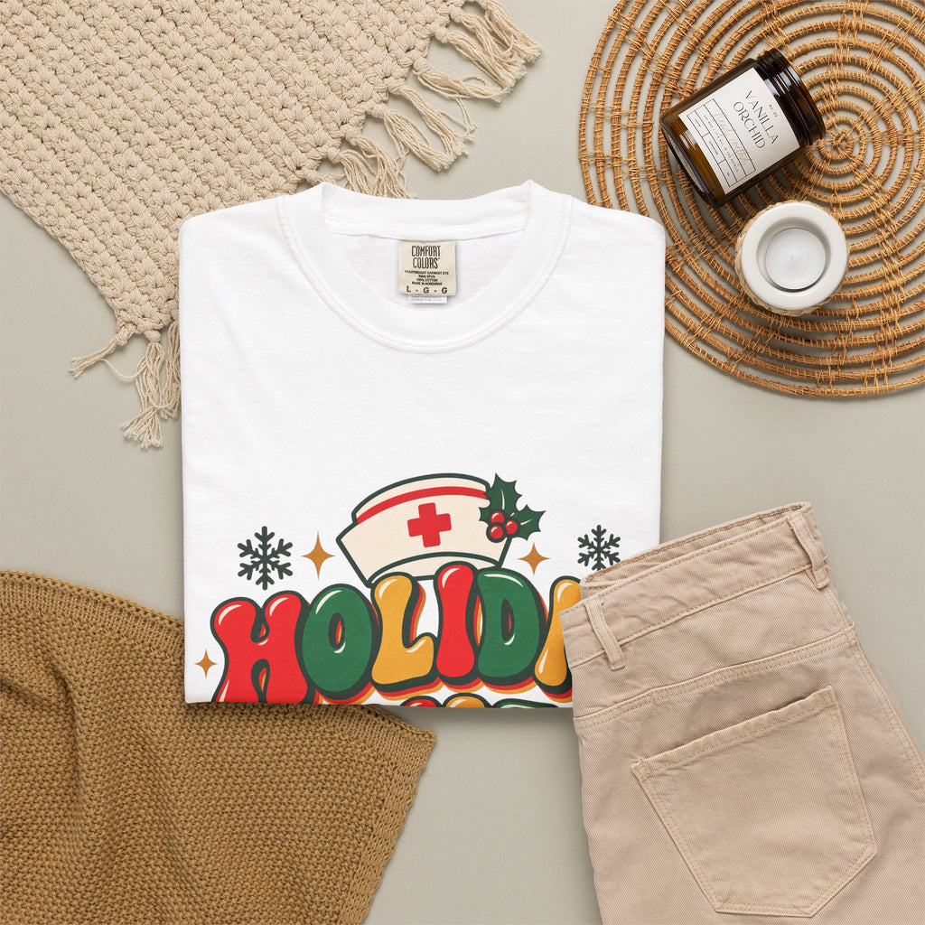 Holiday Shift Nursing Through the Holidays Comfort Colors T-Shirt