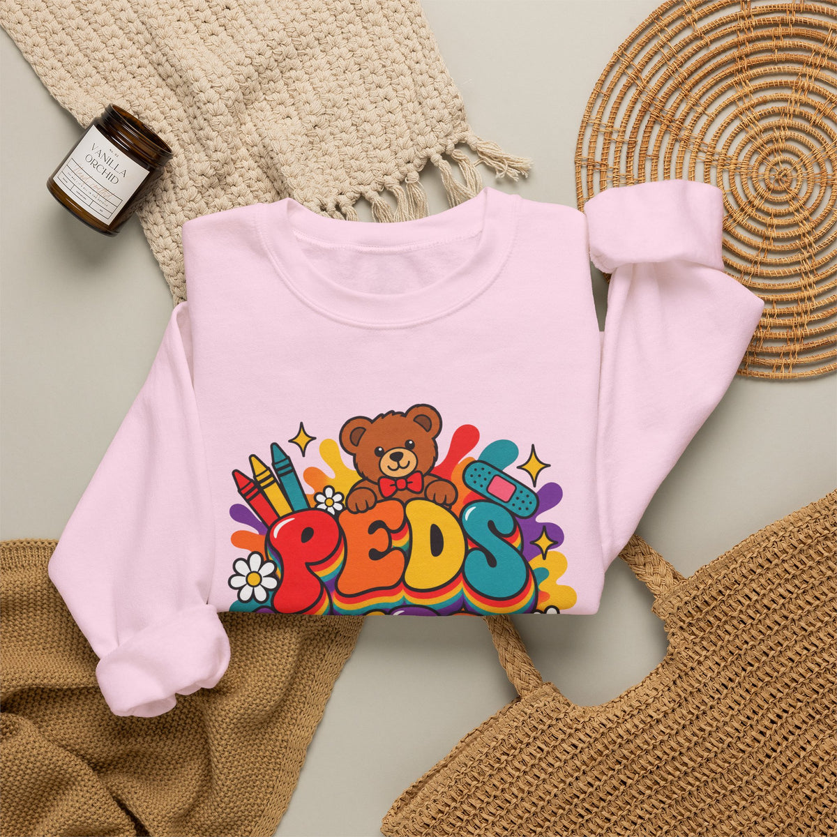 Peds Nurse Pediatrics Crewneck Sweatshirt