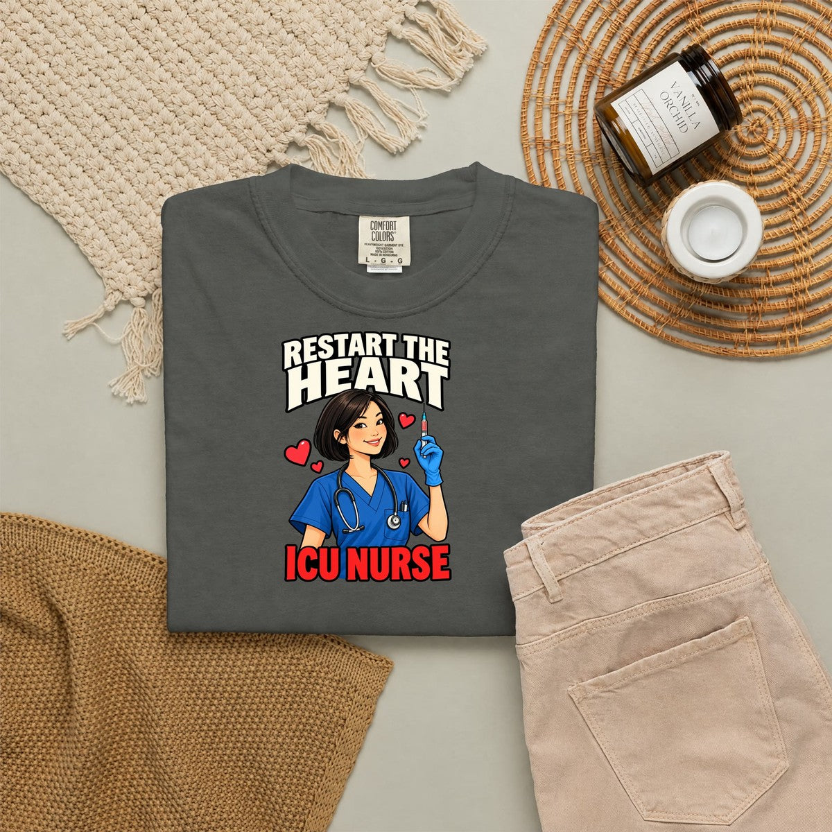 Restart the Heart ICU Nurse Tee (Sleek Bob)