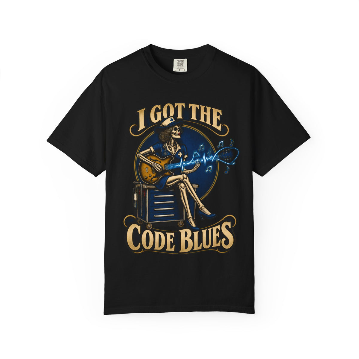 I Got the Code Blues Skeleton Nurse Comfort Colors T-Shirt