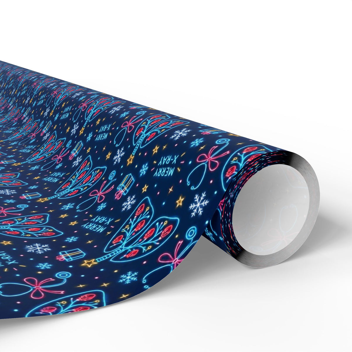 Merry X-Ray Lungs Christmas Tree Nurse Wrapping Paper